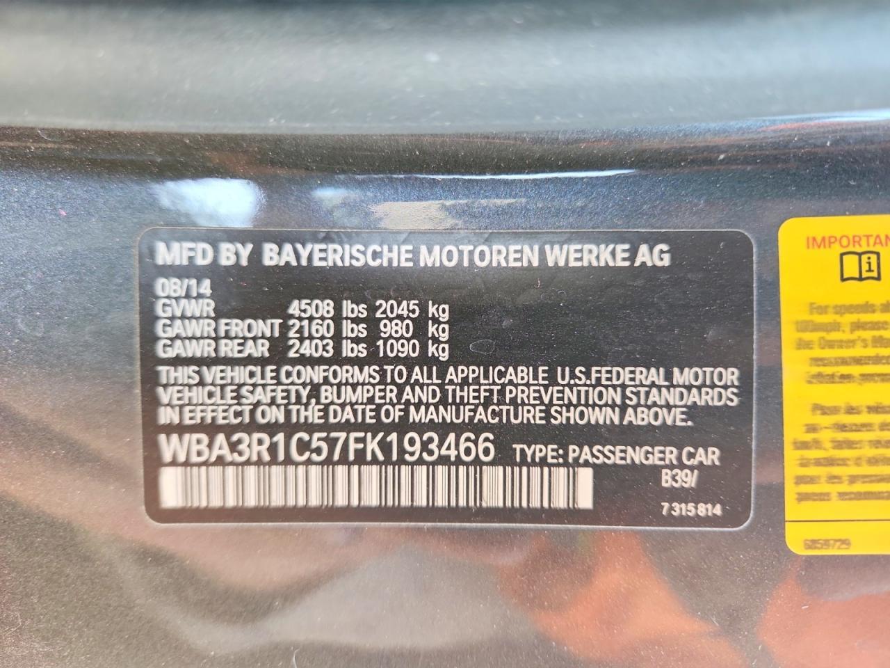 2015 BMW 435 i