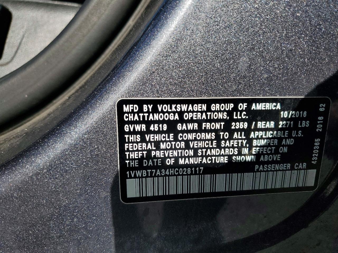 2017 Volkswagen Passat se