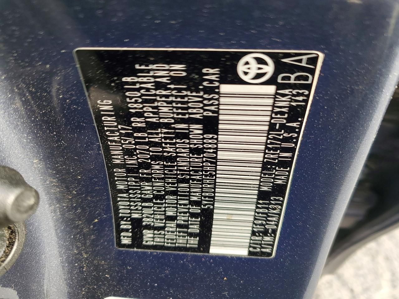 2017 Toyota Corolla l