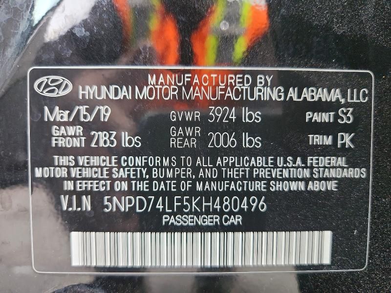 2019 Hyundai Elantra se