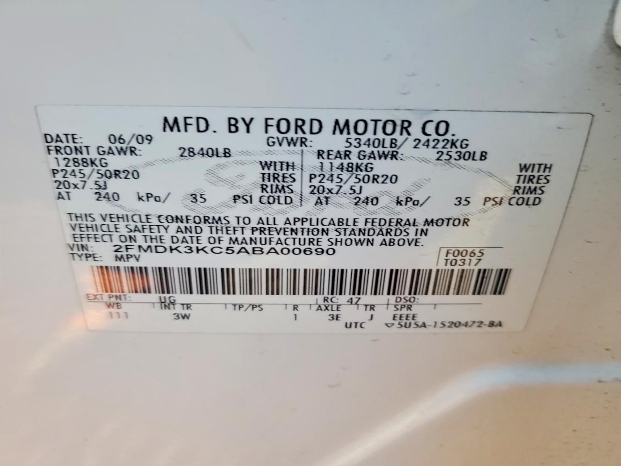 2010 Ford Edge Limited