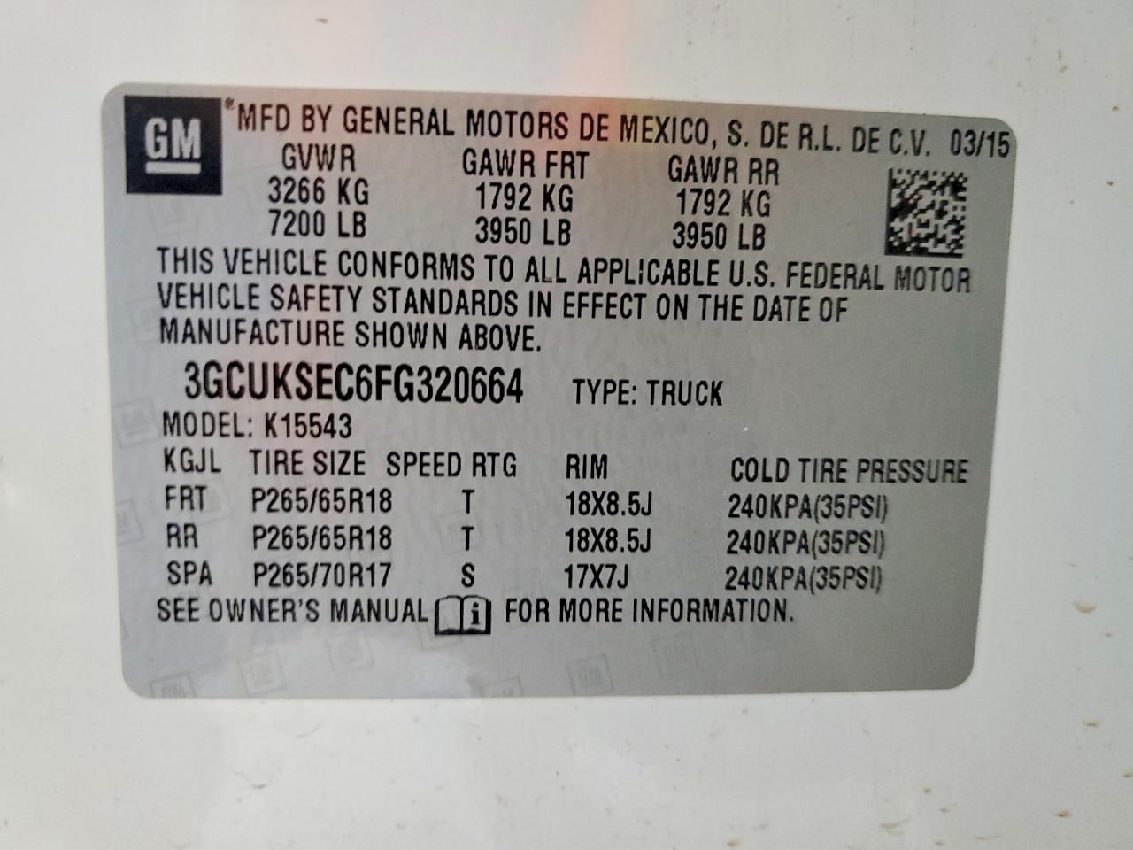 2015 Chevrolet Silverado K1500 LTZ