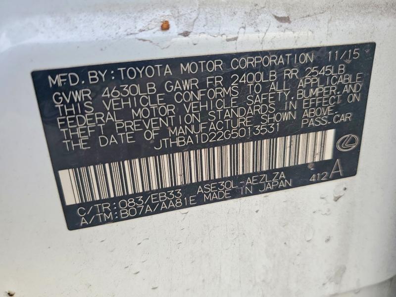 2016 Lexus Is 200t