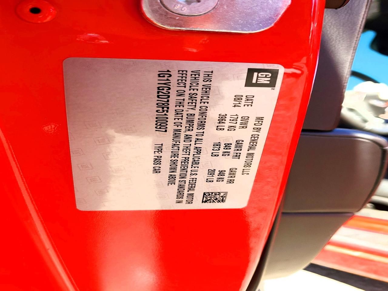 2015 Chevrolet Corvette Stingray Z51 1LT