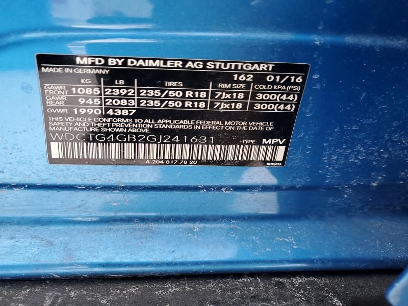 2016 Mercedes-Benz Gla 250 4matic