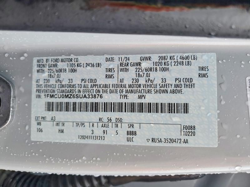 2025 Ford Escape st Line