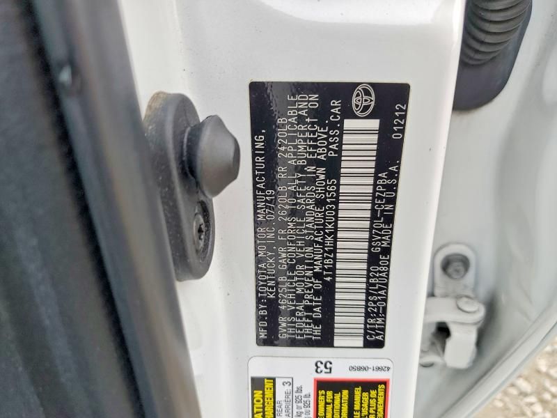 2019 Toyota Camry xse