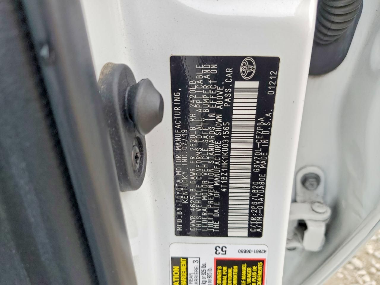 2019 Toyota Camry xse