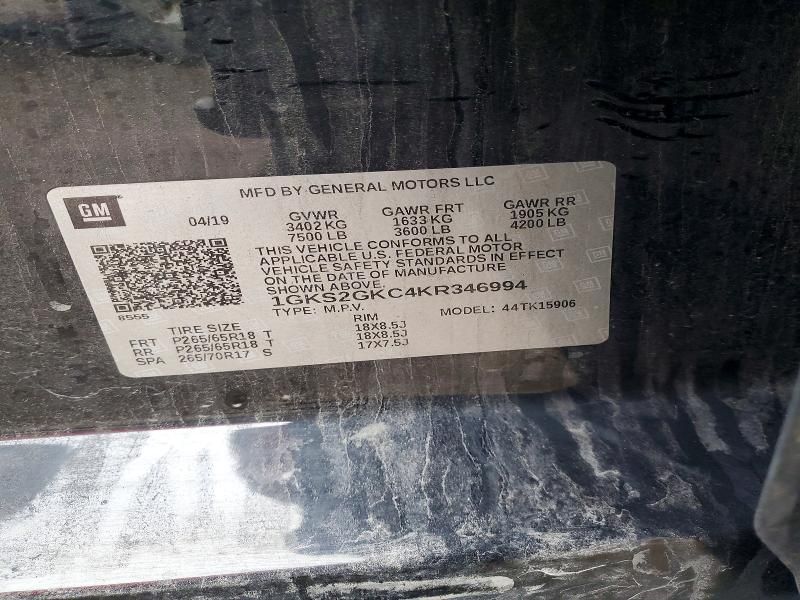 2019 GMC Yukon xl K1500 slt