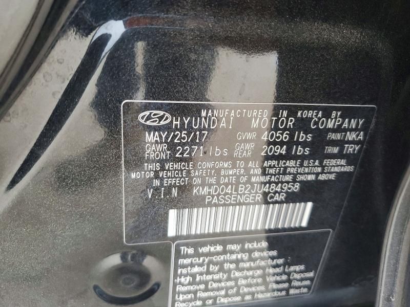 2018 Hyundai Elantra Sport