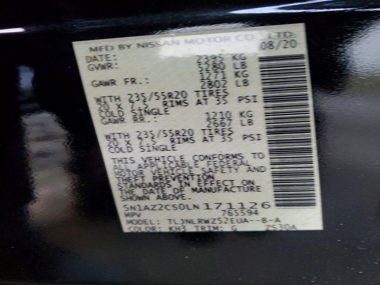 2020 Nissan Murano sl