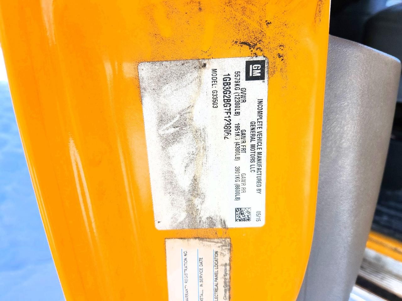 2015 Chevrolet Express G3500