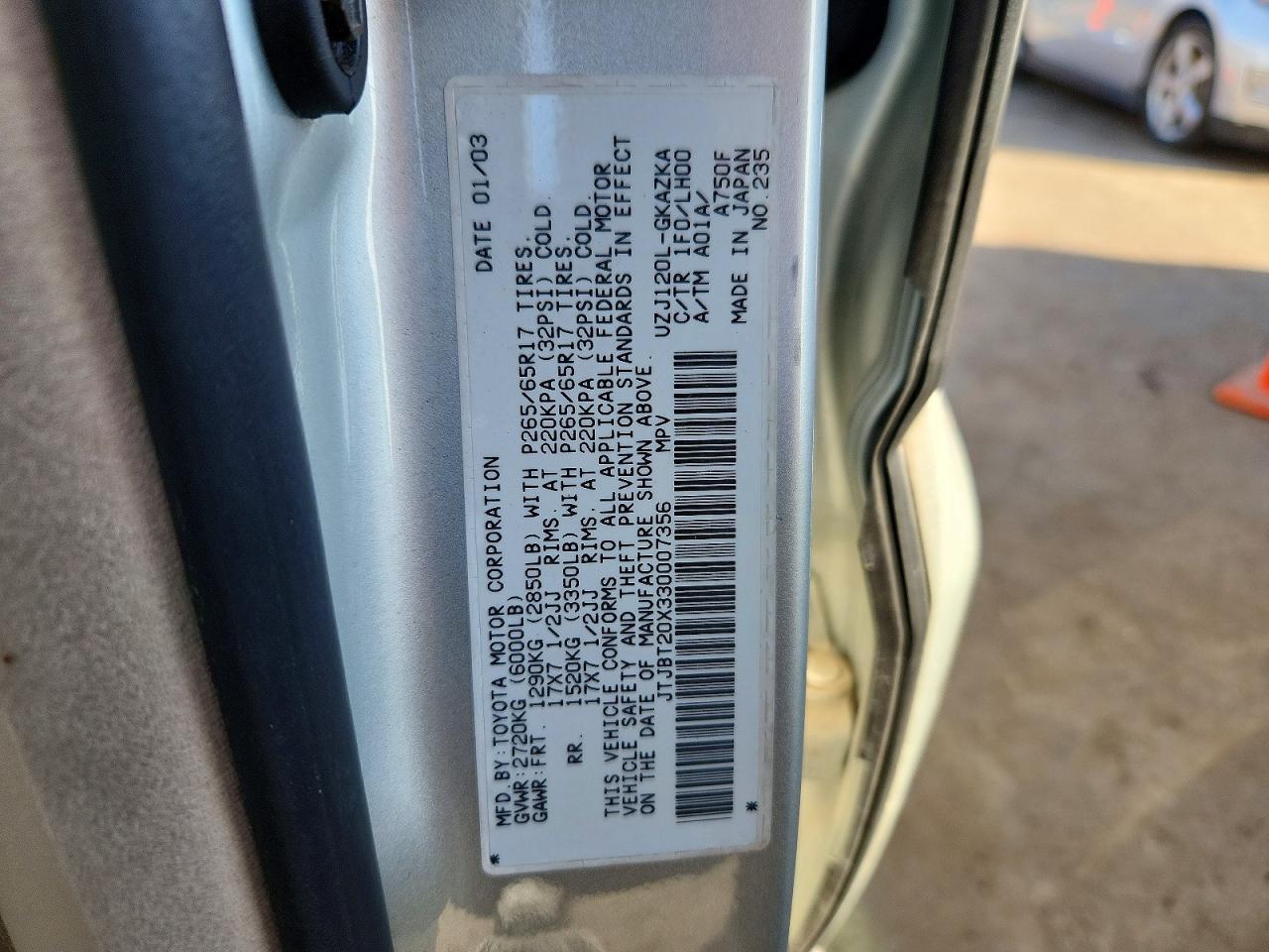 2003 Lexus Gx 470