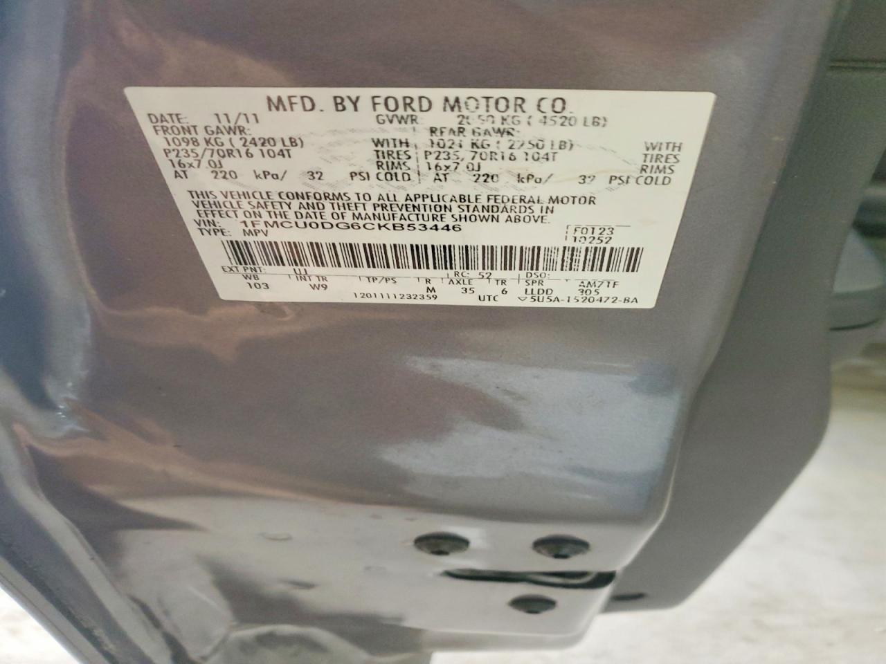 2012 Ford Escape xlt