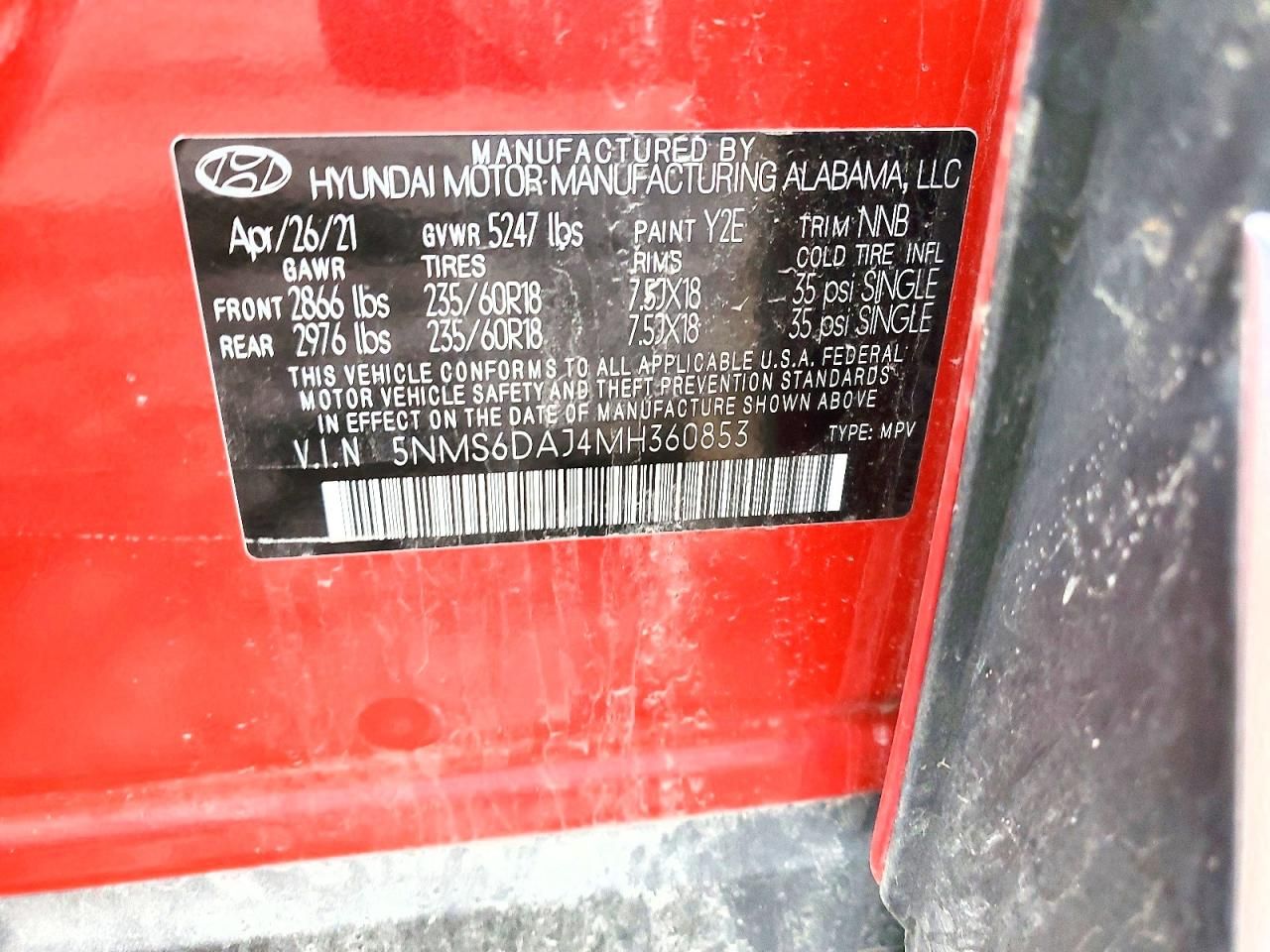 2021 Hyundai Santa fe sel