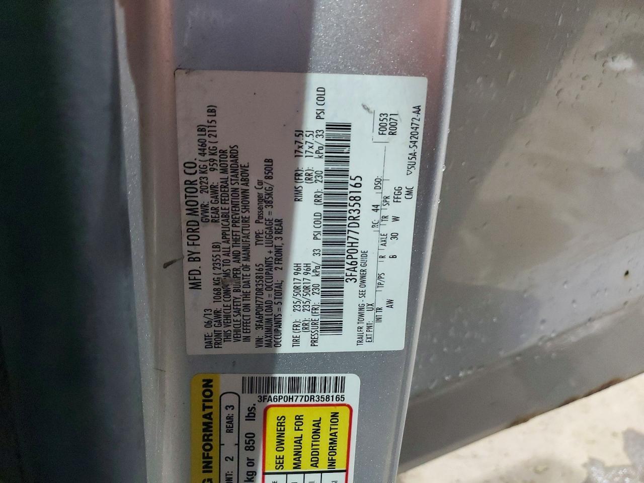 2013 Ford Fusion se