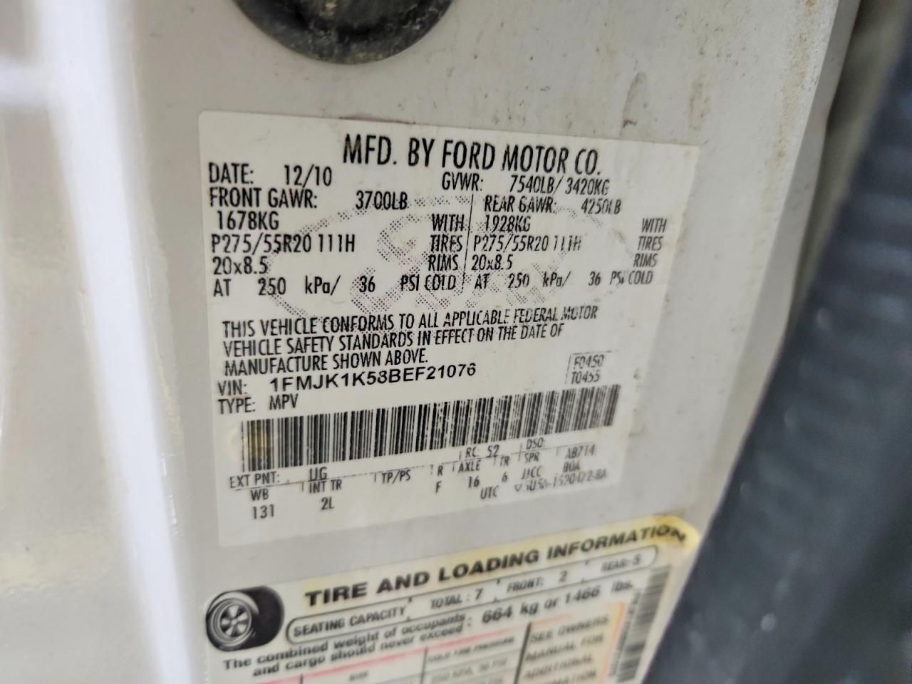 2011 Ford Expedition el Limited