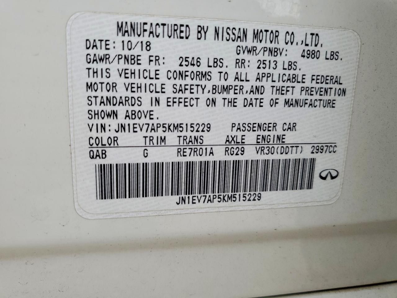 2019 Infiniti Q50 Luxe