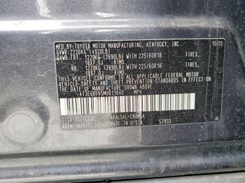 2021 Toyota Rav4 Hybrid xse