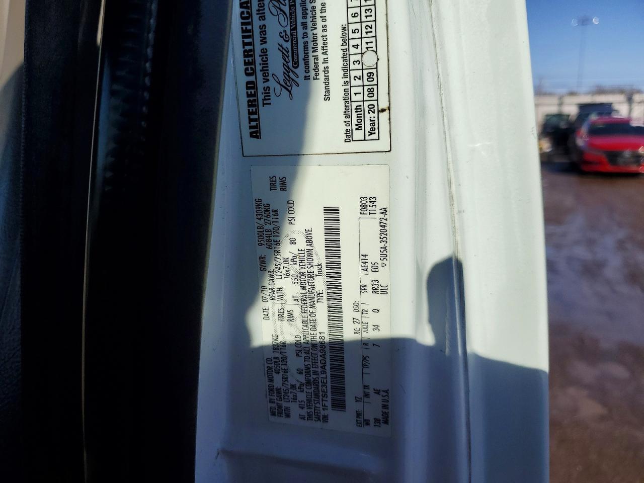 2010 Ford E350 Delivery Van