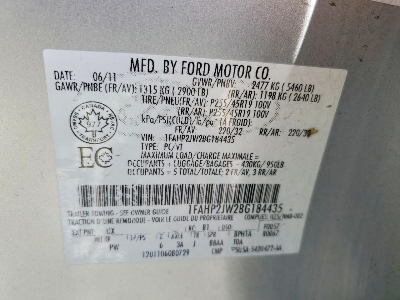 2011 Ford Taurus Limited