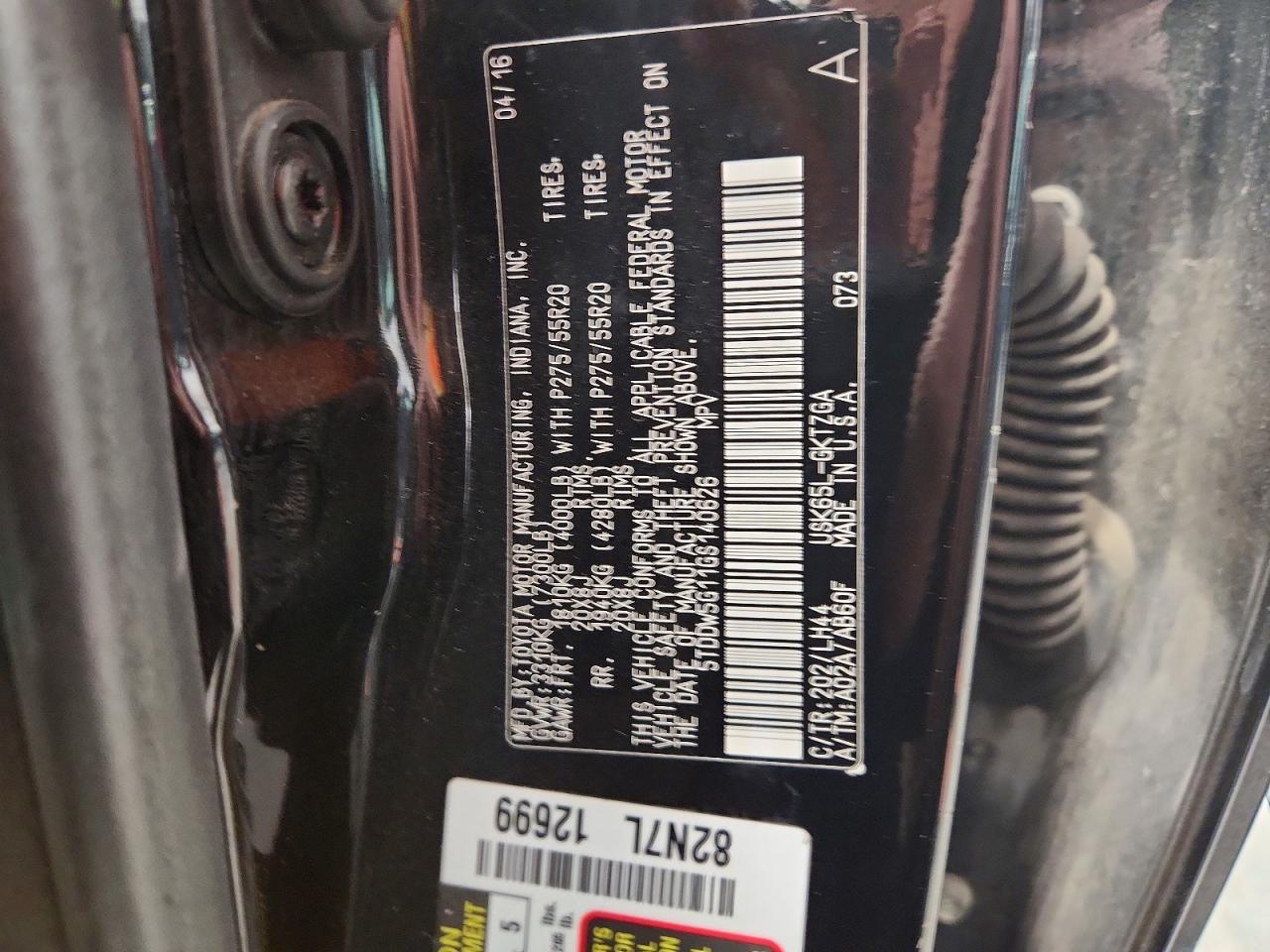 2016 Toyota Sequoia Platinum