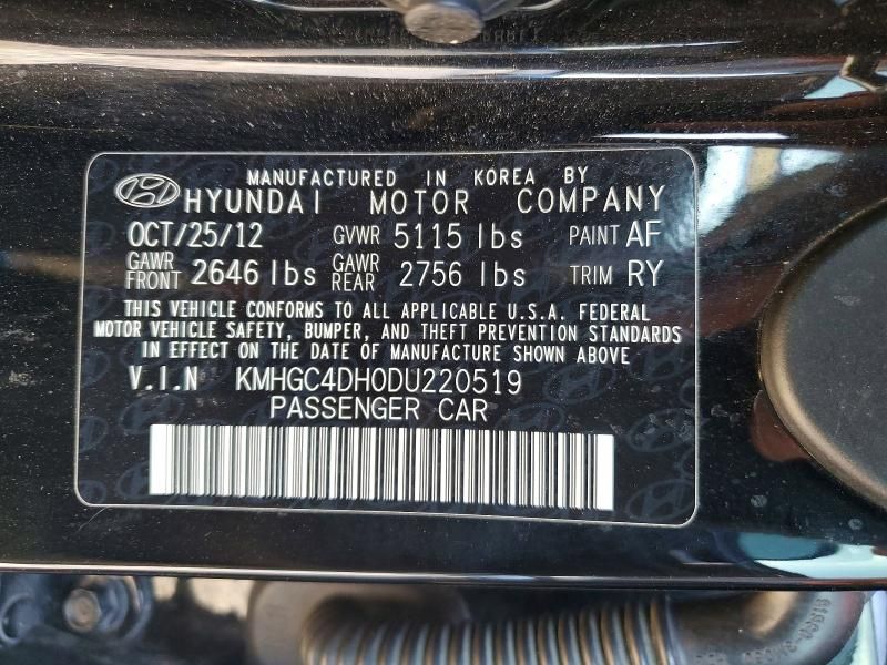 2013 Hyundai Genesis 5.0l