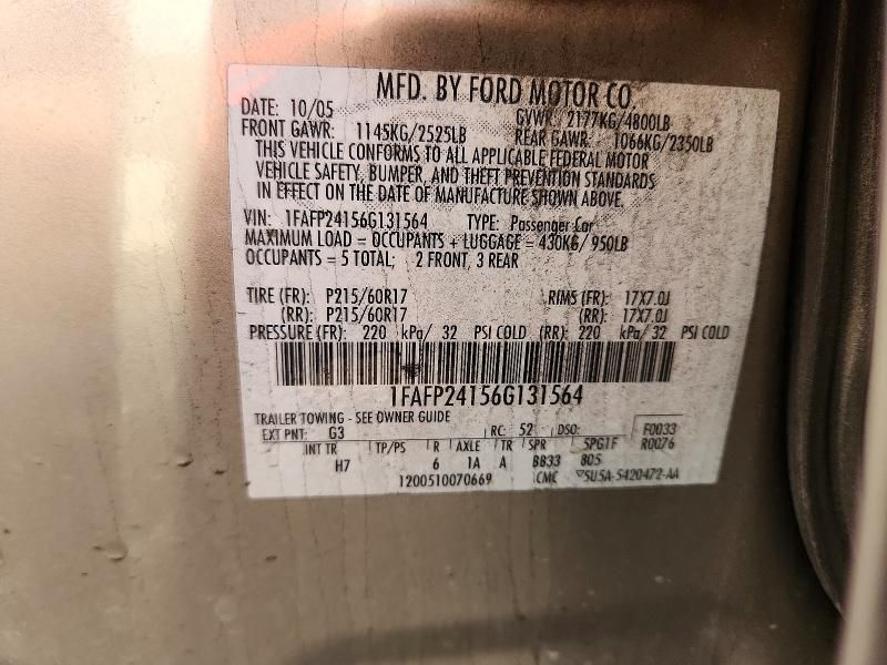 2006 Ford Five Hundred sel