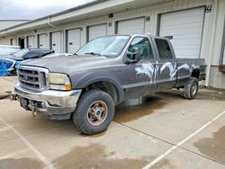 Ford F350 salvage cars for sale: 2002 Ford F350 srw Super Duty