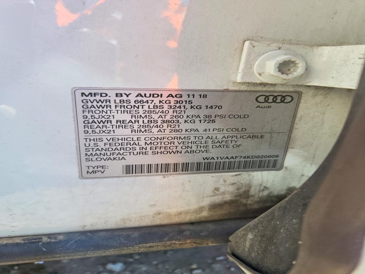 2019 Audi Q7 Prestige