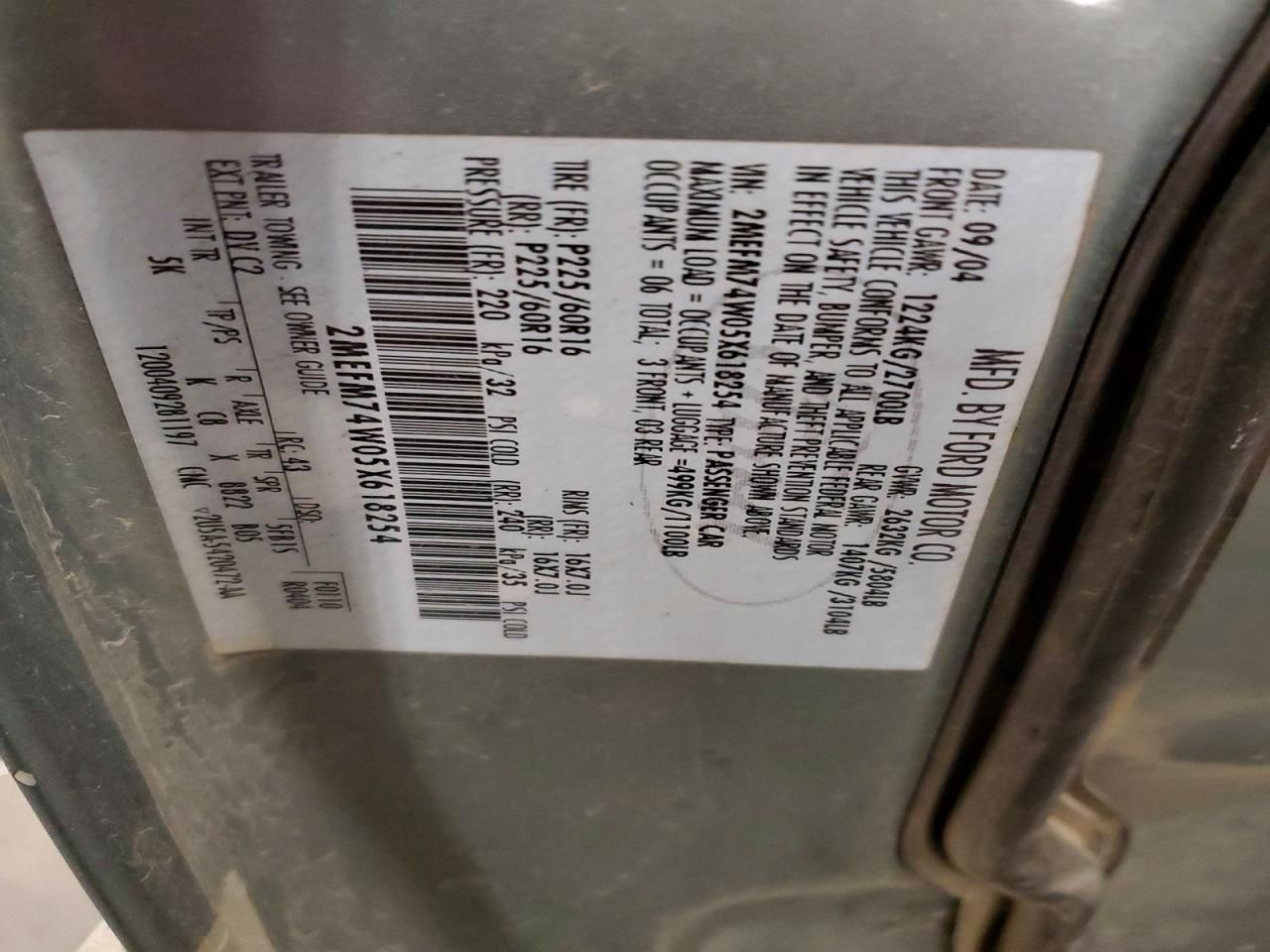 2005 Mercury Grand Marquis gs