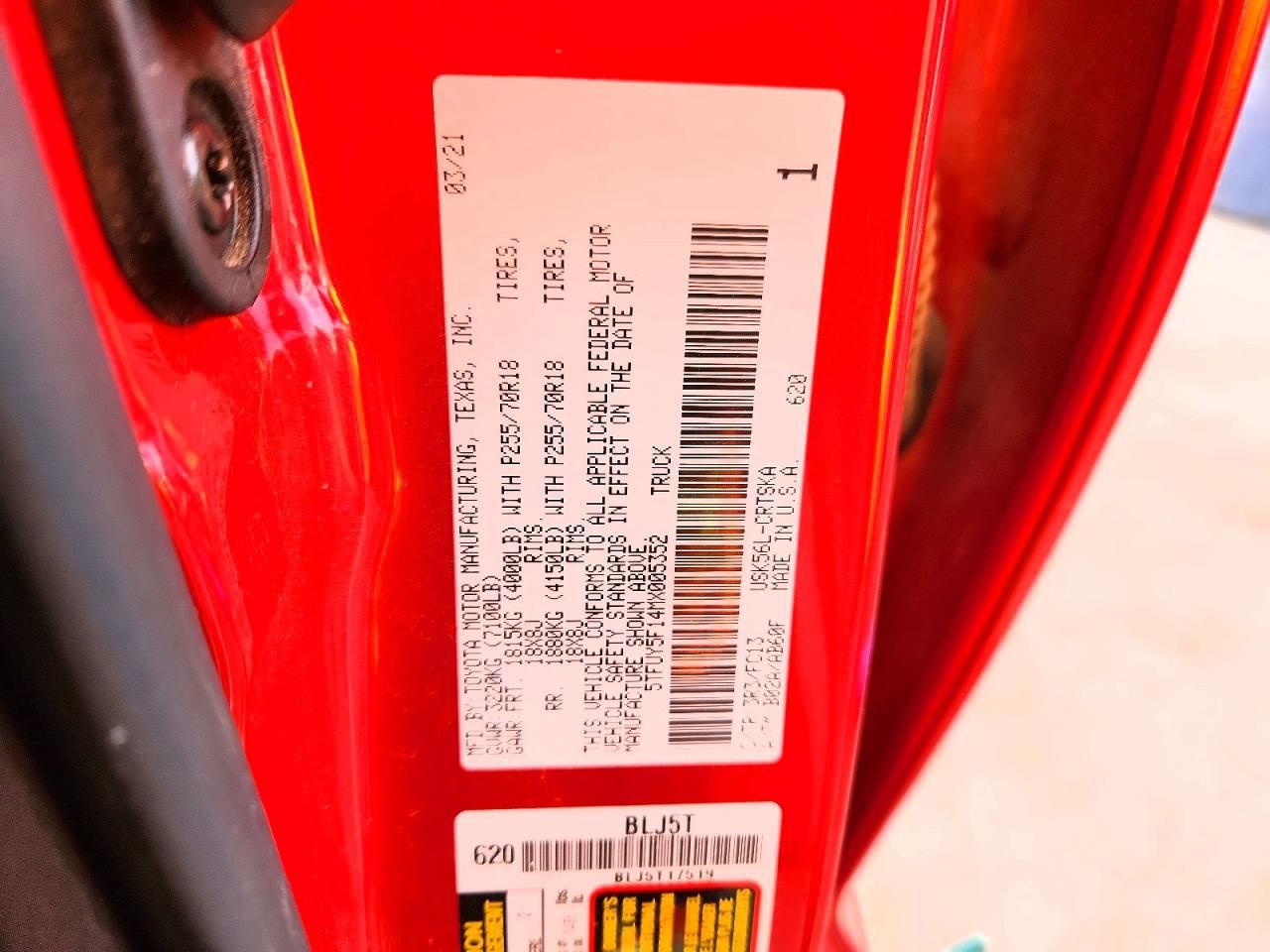 2021 Toyota Tundra SR5