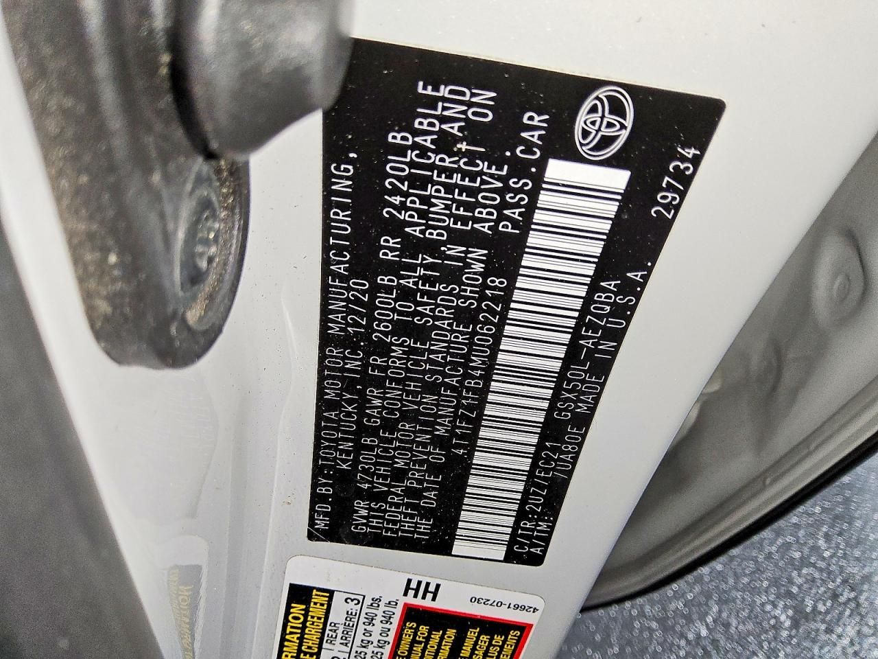 2021 Toyota Avalon trd