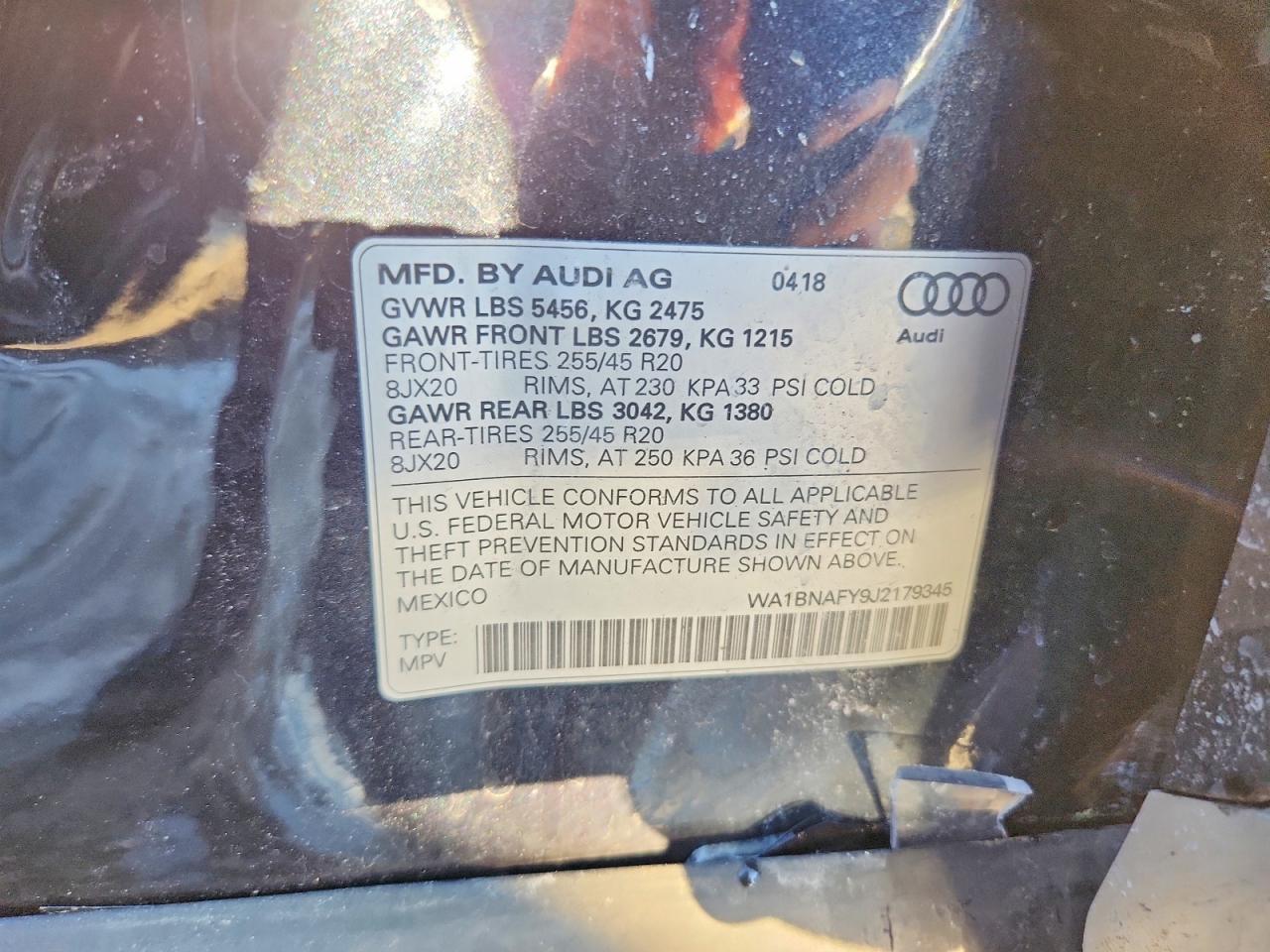 2018 Audi Q5 Premium Plus