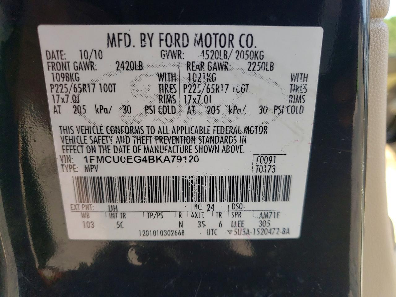 2011 Ford Escape Limited