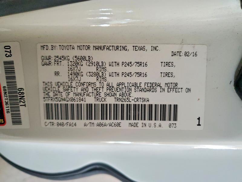 2016 Toyota Tacoma Access cab