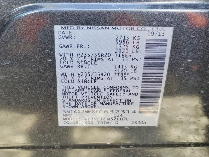 2014 Nissan Pathfinder s