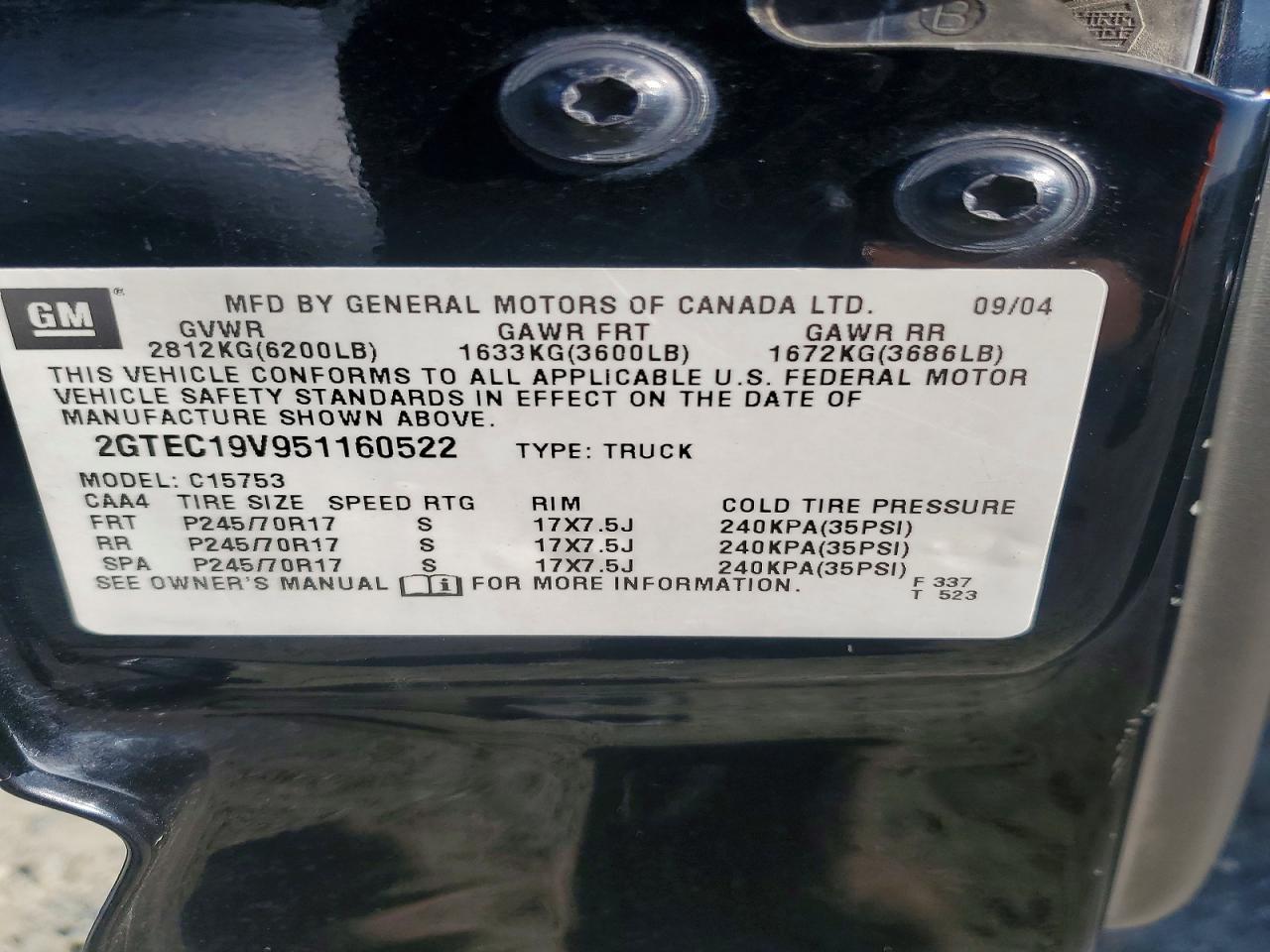 2005 GMC New Sierra C1500