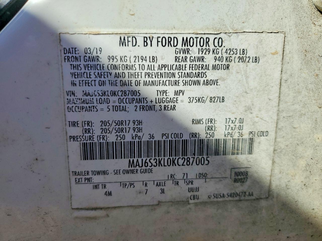 2019 Ford Ecosport Titanium