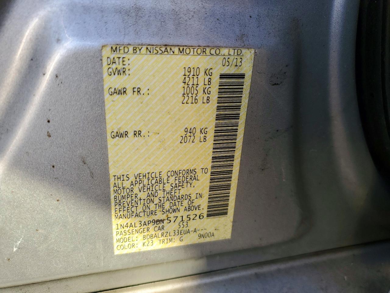 2013 Nissan Altima 2.5