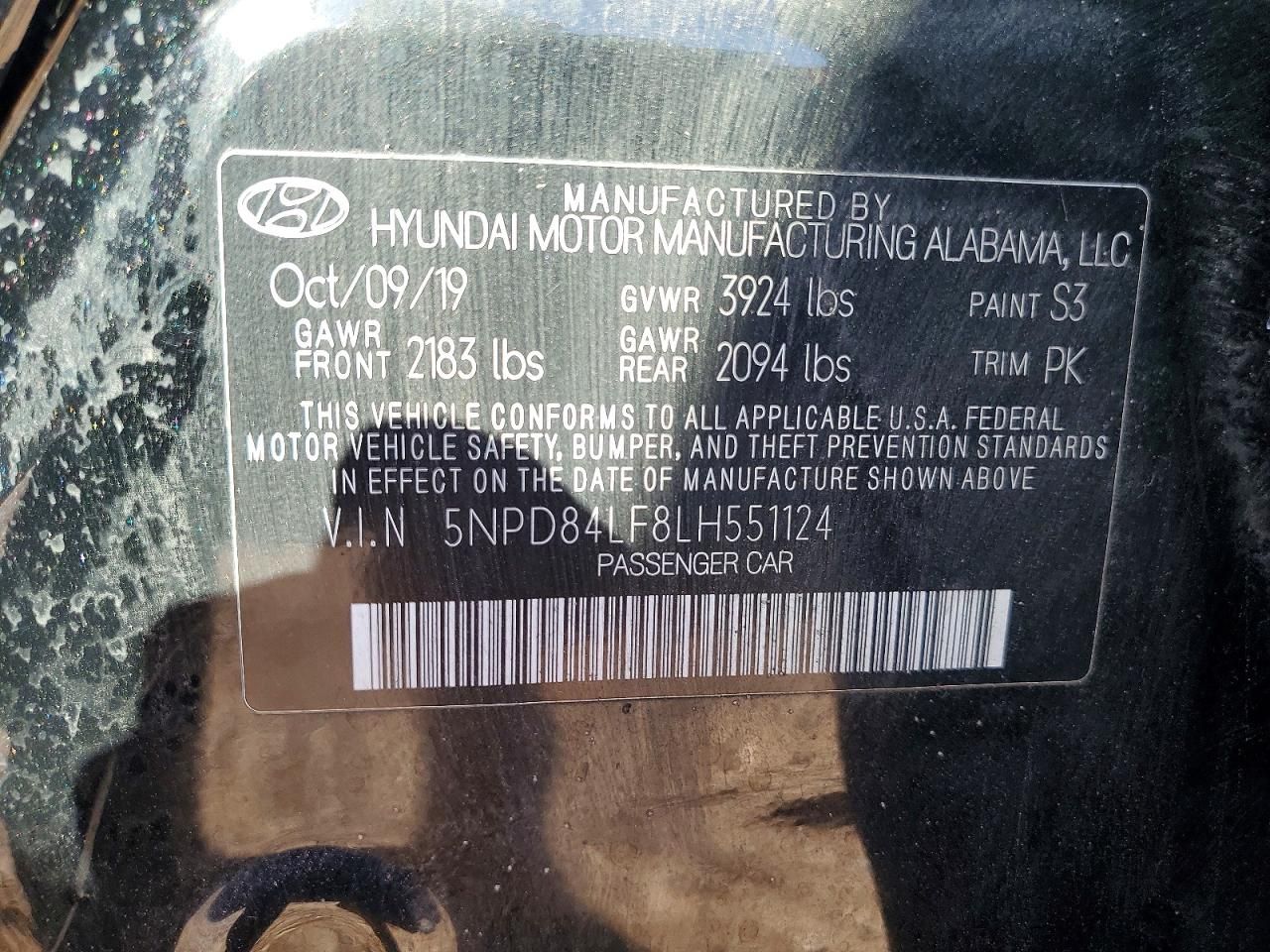 2020 Hyundai Elantra sel