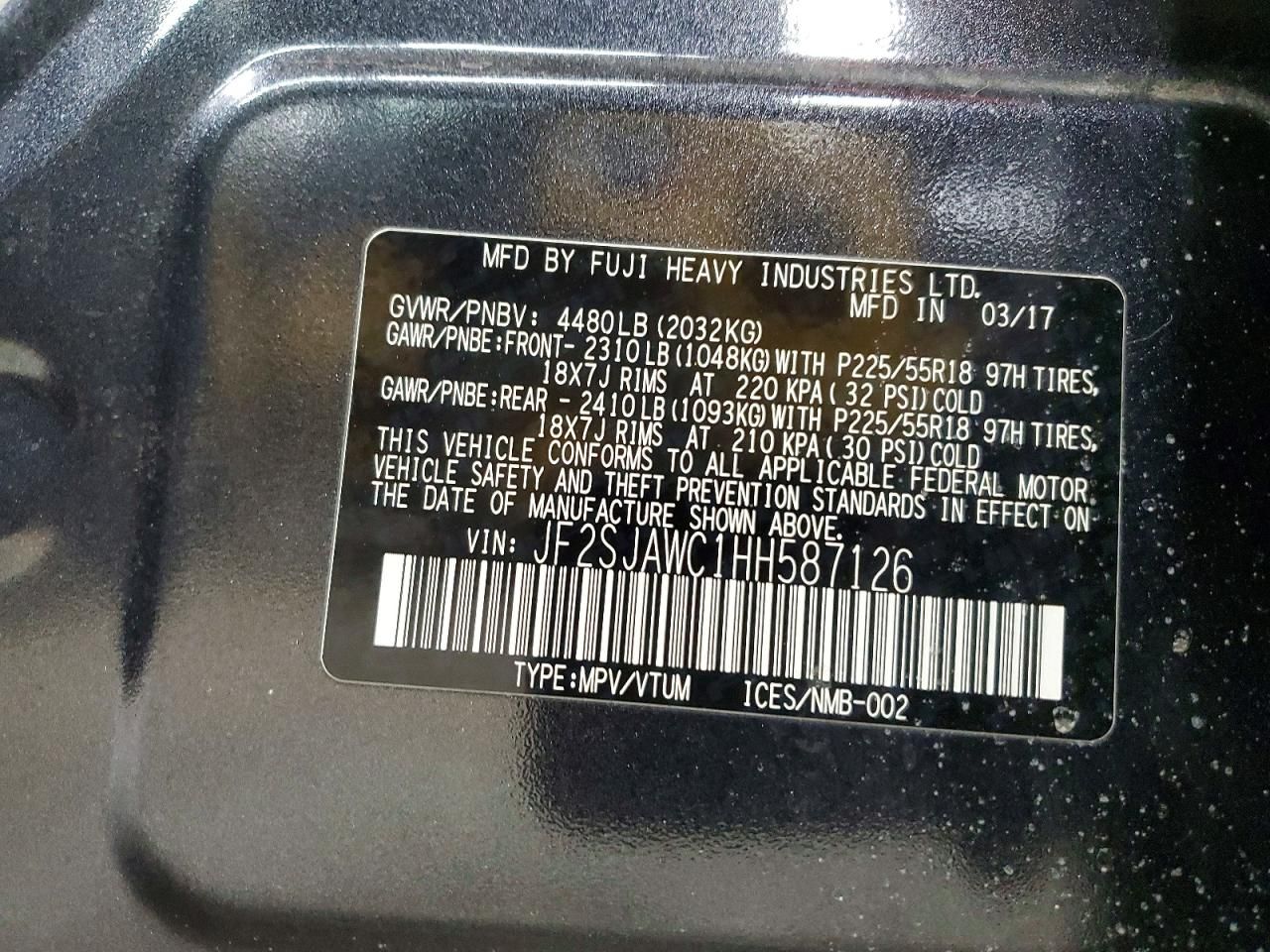 2017 Subaru Forester 2.5i Touring