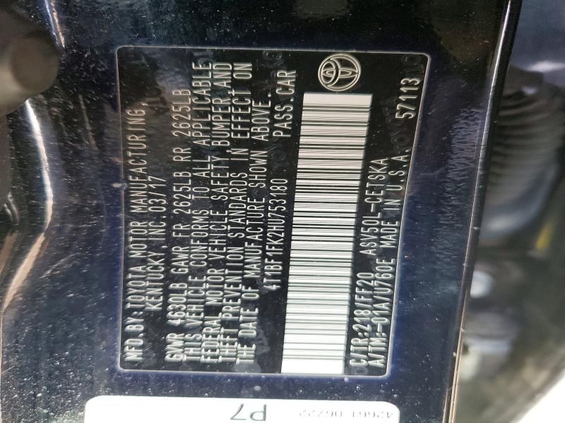 2017 Toyota Camry le