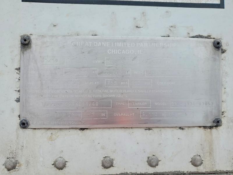 2011 Great Dane Cpl-3314-01053 dry van Trailer