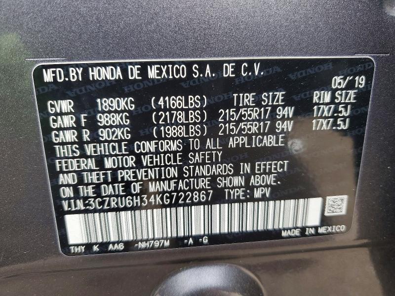 2019 Honda Hr-v lx