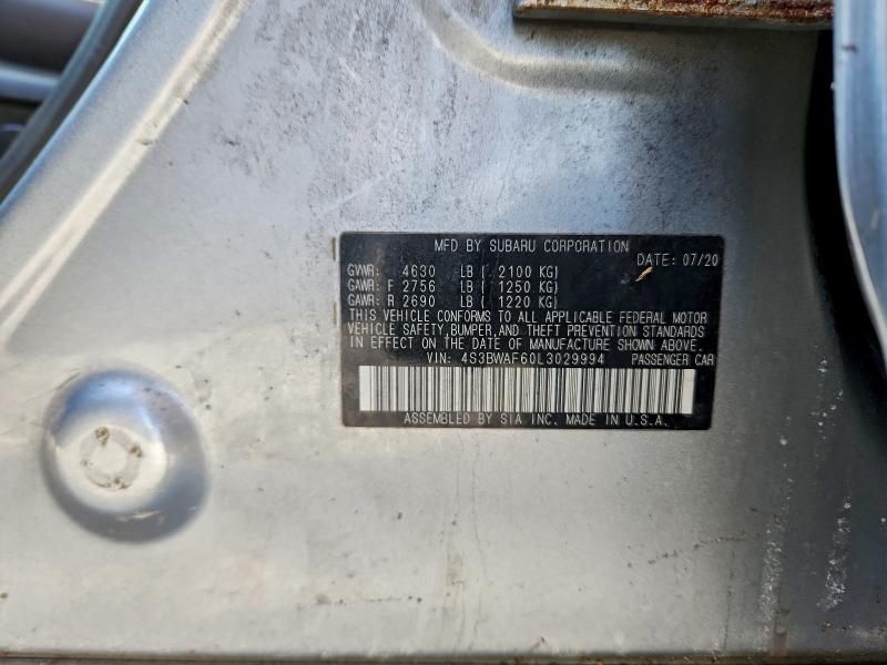 2020 Subaru Legacy Sport