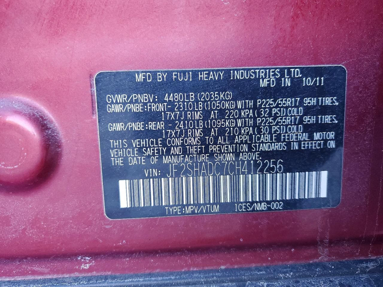 2012 Subaru Forester 2.5x Premium