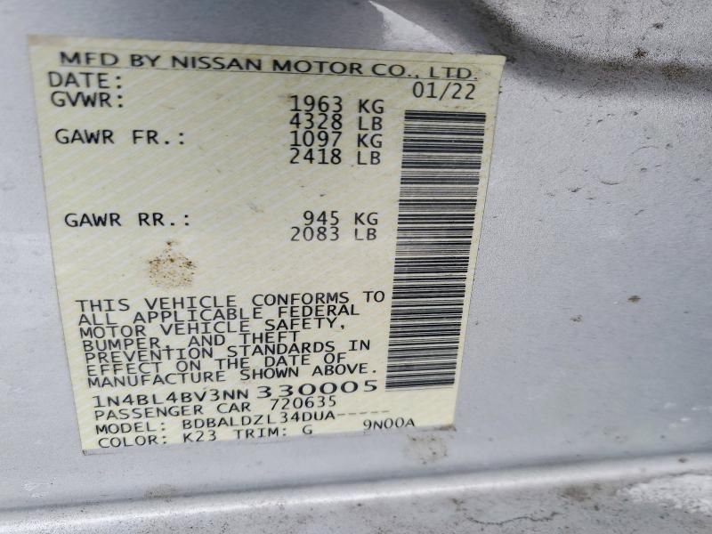 2022 Nissan Altima s