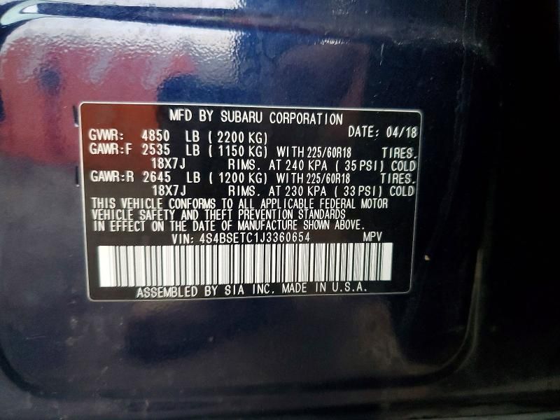 2018 Subaru Outback Touring