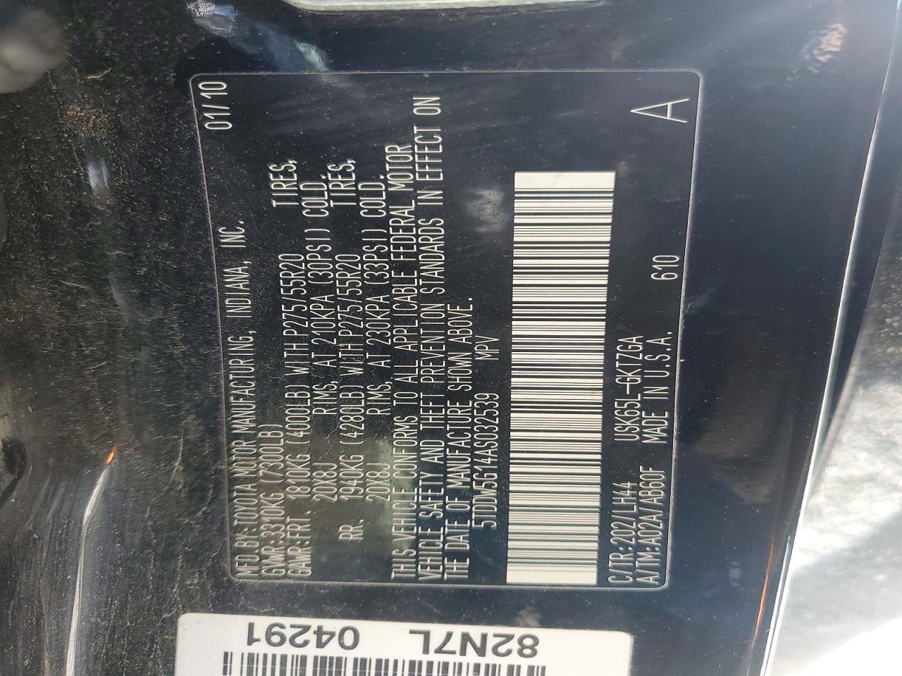 2010 Toyota Sequoia Platinum